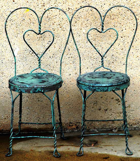 Heart Chairs, Barnsdall Art Park, Hollywood Boulevard