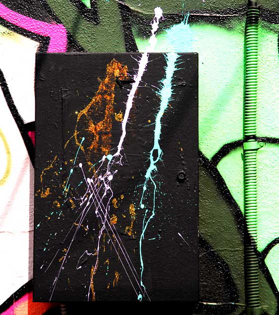 Graffiti Splash in alley behind Melrose Avenue