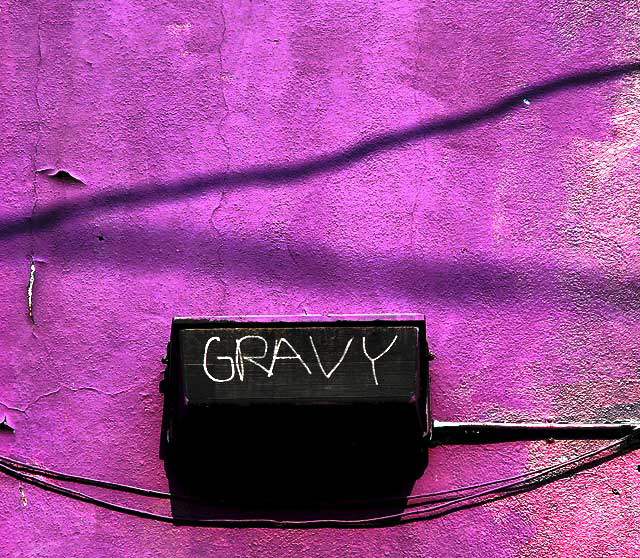 Gravy on Purple Wall, alley behind Melrose Avenue