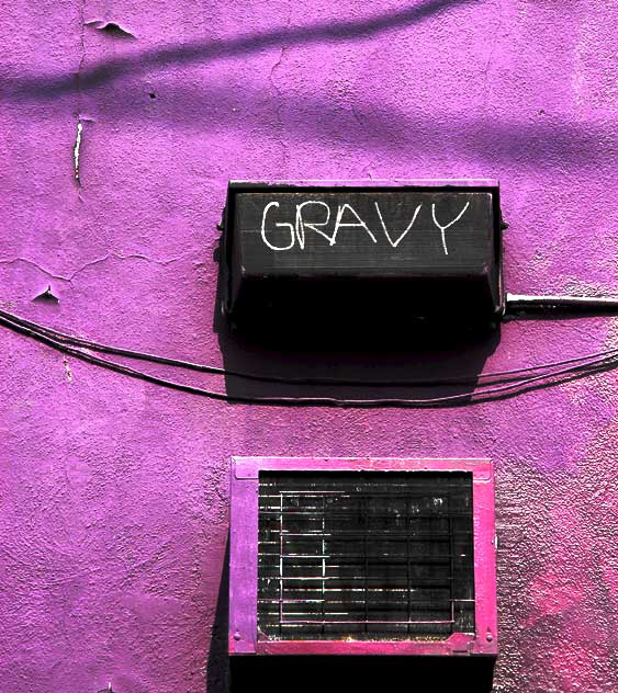 Gravy on Purple Wall, alley behind Melrose Avenue