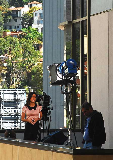Remote broadcast, Hollywood and Highland balcony, Tuesday, October 20, 2009