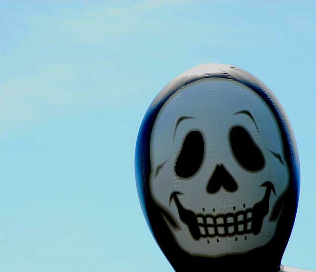 Giant balloon skeleton, Sunset Boulevard, across from the Hollywood Palladium