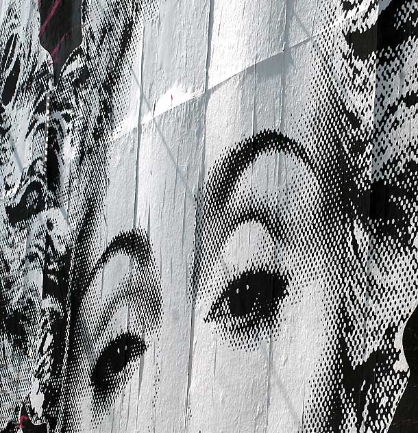 Marilyn Monroe installation south of Hollywood, on La Brea