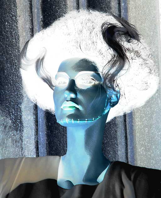 Bride of Frankenstein mannequin at the old Max Factor Building, now the Hollywood Museum, Friday, October 23, 2009
