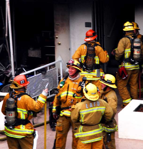 Apartment fire at 1606 North Laurel Avenue, Sunday morning, October 25, 2009