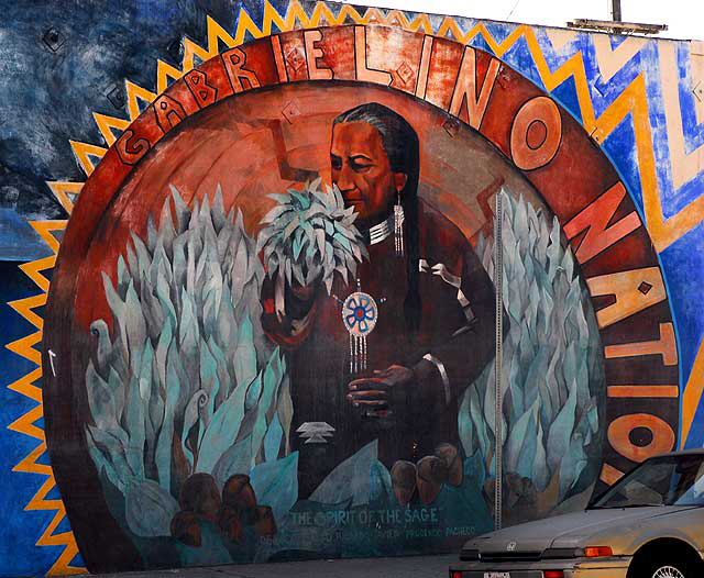 Gabrielino Nation: Spirit of the Sage, 1995, by Johanna Poething 13th and Pacific, San Pedro, California Gabrielino Nation: Spirit of the Sage, 1995, by Johanna Poething 13th and Pacific, San Pedro, California
