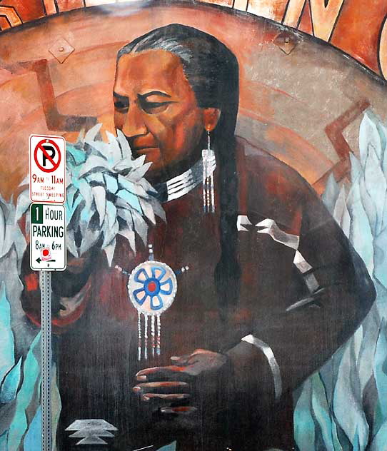 Gabrielino Nation: Spirit of the Sage, 1995, by Johanna Poething 13th and Pacific, San Pedro, California