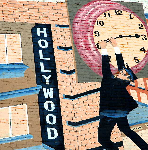 Harold Lloyd mural, 101 Coffee Shop, Franklin Avenue, Hollywood 
