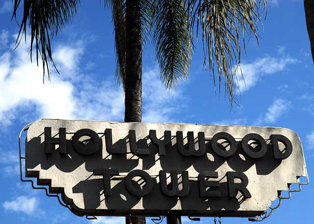 Sign, Hollywood Tower, Franklin Avenue