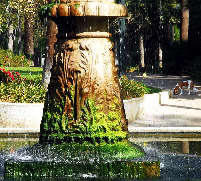 Central Fountain, Will Rogers Memorial Park, Sunset Boulevard at Rodeo Drive, Beverly Hills 