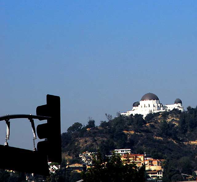 Griffith Park Observatory as seen from Hollywood Boulevard at New Hampshire, East Hollywood