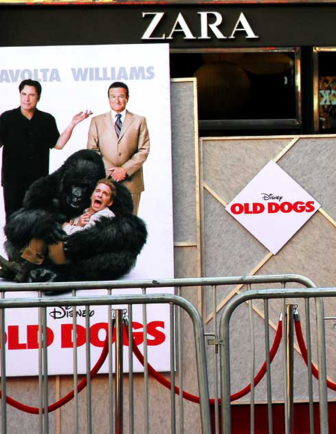 Setting up for the premiere of "Old Dogs" - El Capitan Theater on Hollywood Boulevard, Monday, November 9, 2009