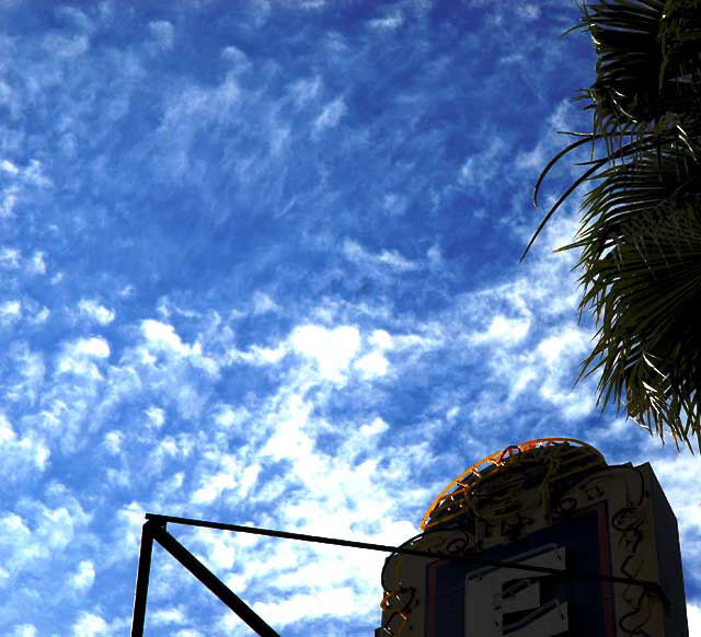 Odd light on a November Monday in Hollywood - The Egyptian Theater  