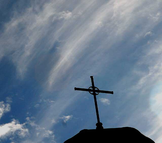 Odd light on a November Monday in Hollywood - First Baptist Church, Las Palmas 