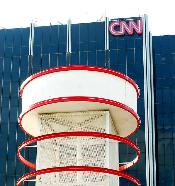 Amoeba Records and CNN Tower, Sunset Boulevard at Cahuenga 