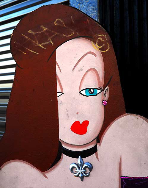 : Jessica Rabbit figure at "Bling" - Melrose Avenue