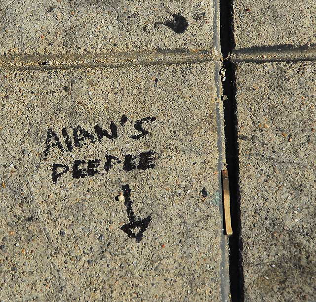 "Alan's People" - sidewalk, Cherokee at Hollywood Boulevard