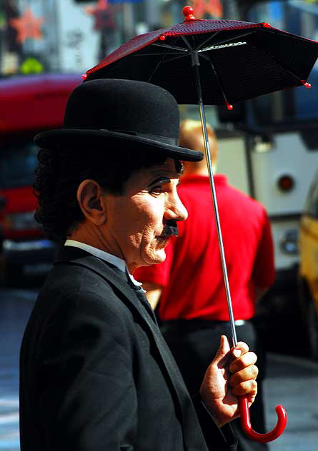 Charlie Chaplin impersonator, Hollywood Boulevard