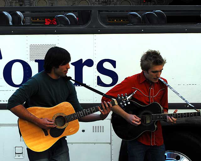 Street musicians, Hollywood Boulevard