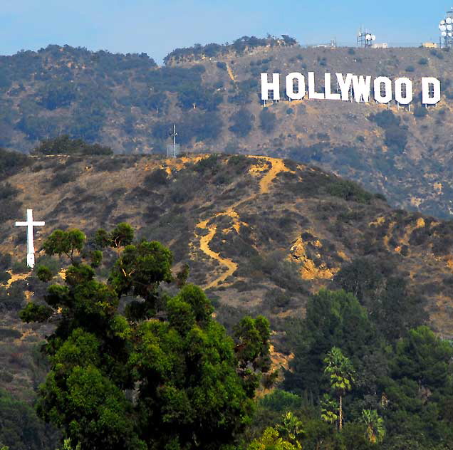 The Hollywood Sign, view from Hollywood and Highland