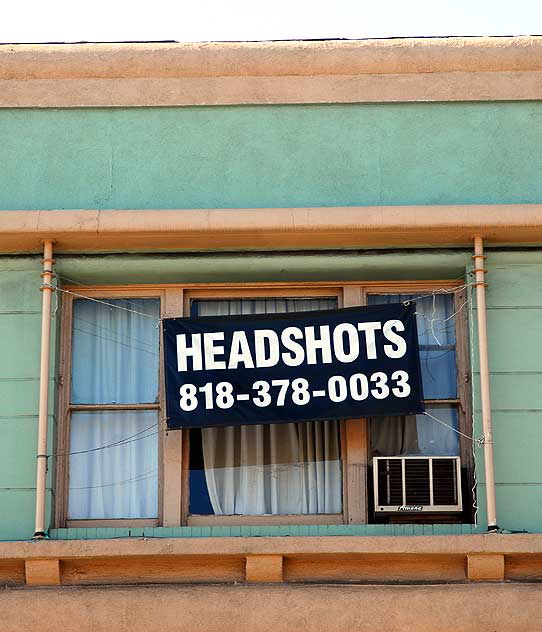 Headshots sign, Cherokee at Hollywood Boulevard