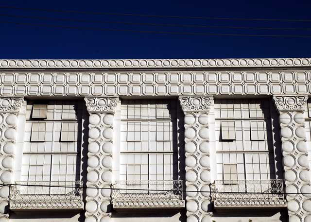 Old textile mill on the northeast corner of Highland and Willoughby, from 1928, architect W. J. Saunders