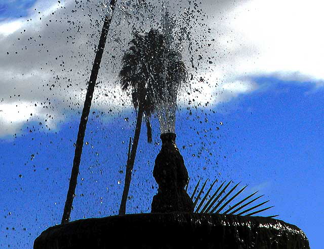 Palms and Fountain, Will Rogers Memorial Park, Beverly Hills