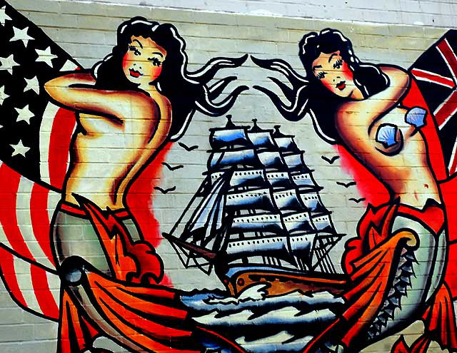 Mermaids, rum advertisement, Melrose Avenue