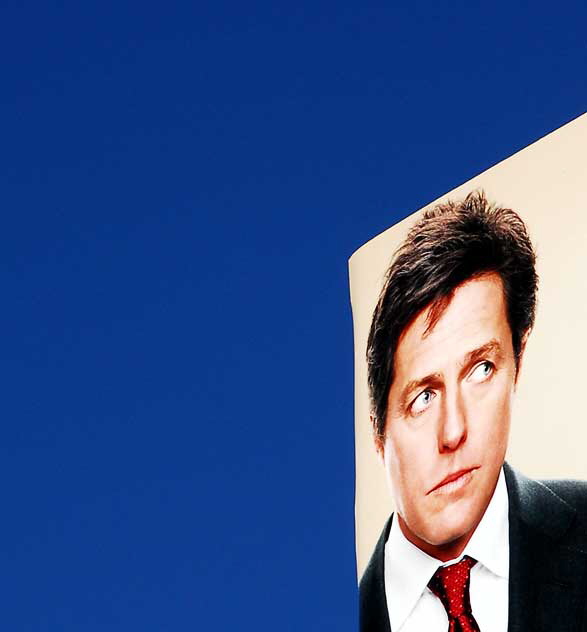 Hugh Grant billboard, Hollywood Boulevard