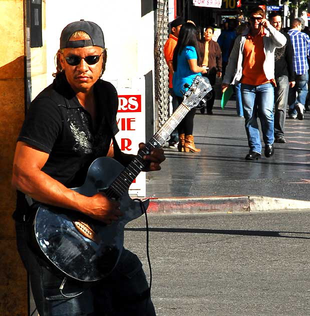 Guitarist at Fredrick's of Hollywood, Friday, December 4, 2009