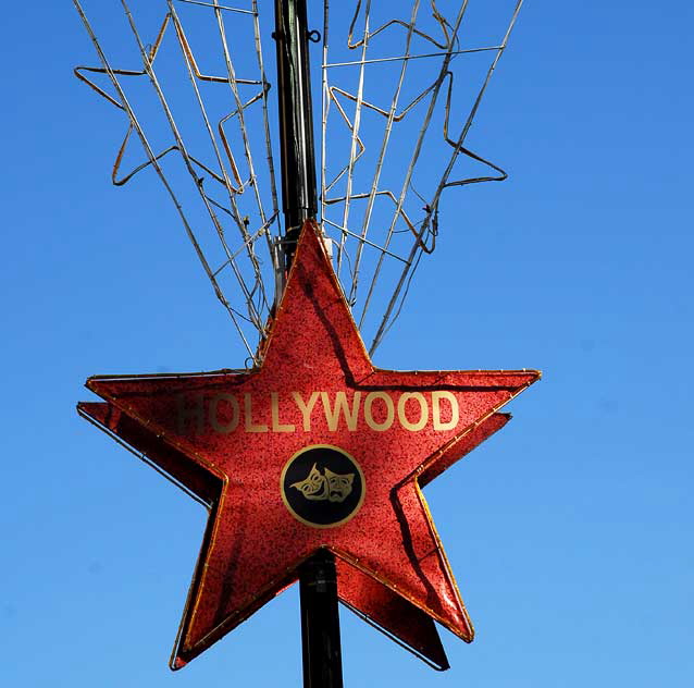 Christmas Star on Hollywood Boulevard 