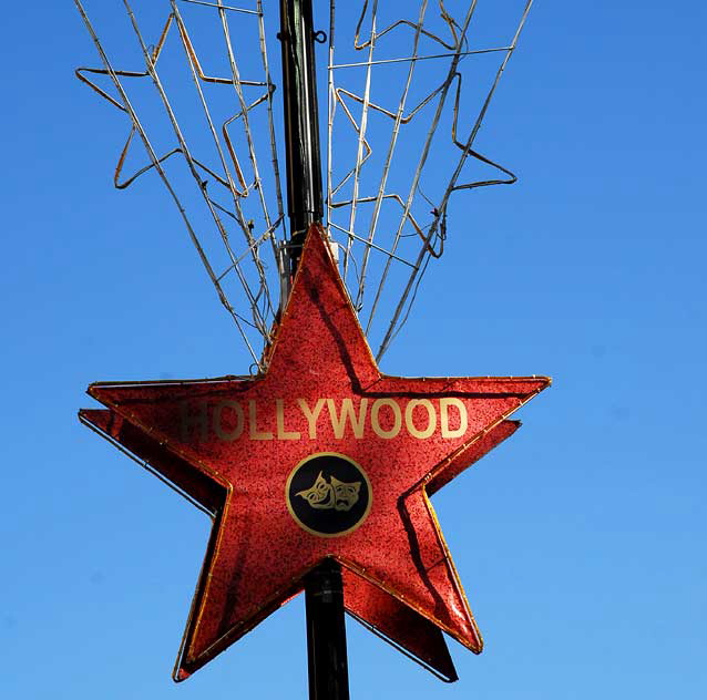 Christmas Star on Hollywood Boulevard 