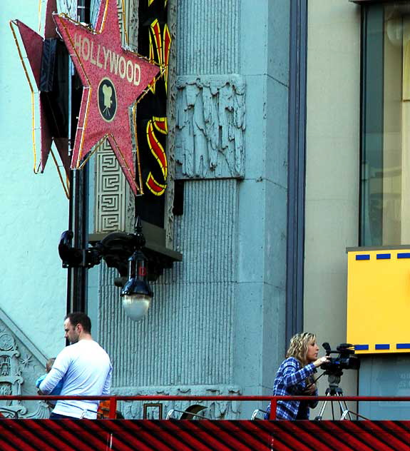 Christmas Star on Hollywood Boulevard 