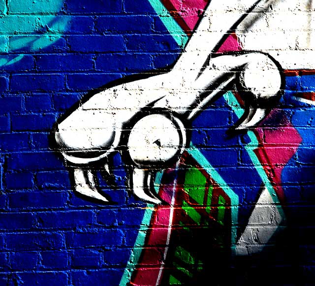 Graffiti claw at LA Tattoo on Hollywood Boulevard 