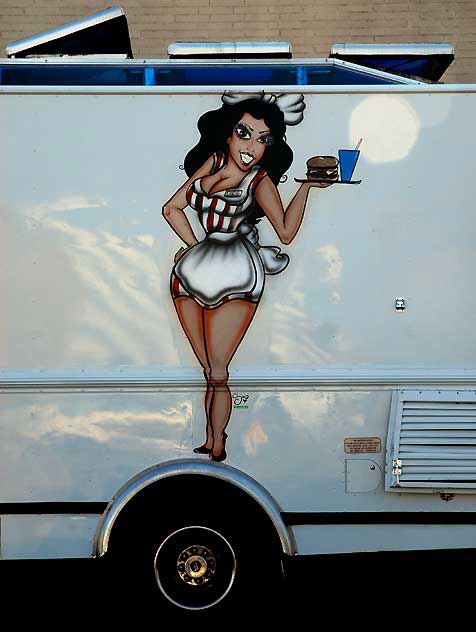 "Doris" - figure painted on LA Taco Truck  