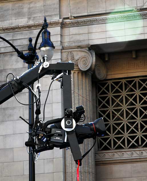 Wednesday, December 16, 2009, setting up for the world premiere of the James Cameron film Avatar at Grauman's Chinese Theater, Hollywood Boulevard