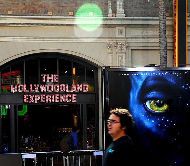 Wednesday, December 16, 2009, setting up for the world premiere of the James Cameron film Avatar at Grauman's Chinese Theater, Hollywood Boulevard