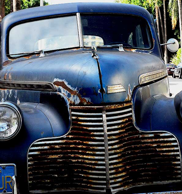 1945 Chevy Sedan parked on Hawthorn in Hollywood, Wednesday, December 16, 2009  