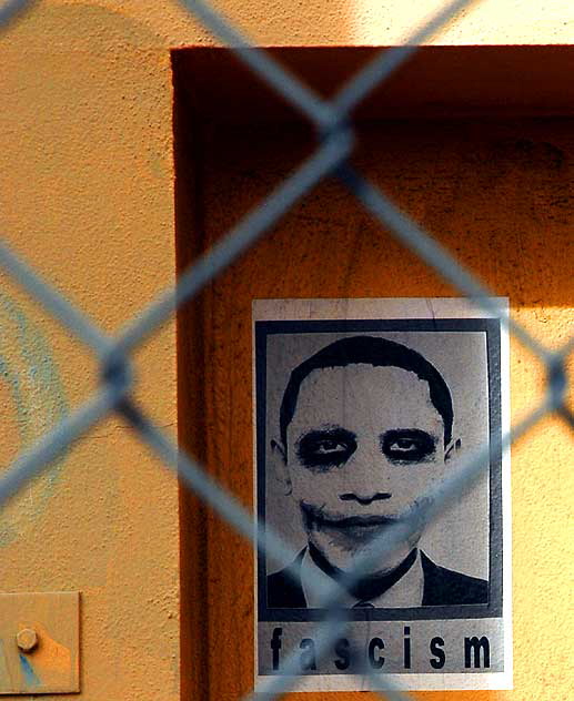 Anti-Obama poster, Sunset Boulevard, Hollywood