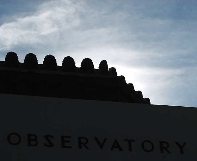 Winter sky at the Griffith Park Observatory