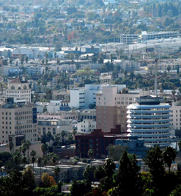 Hollywood - view from the Griffith Park Observatory above Hollywood - Friday, December 18, 2009