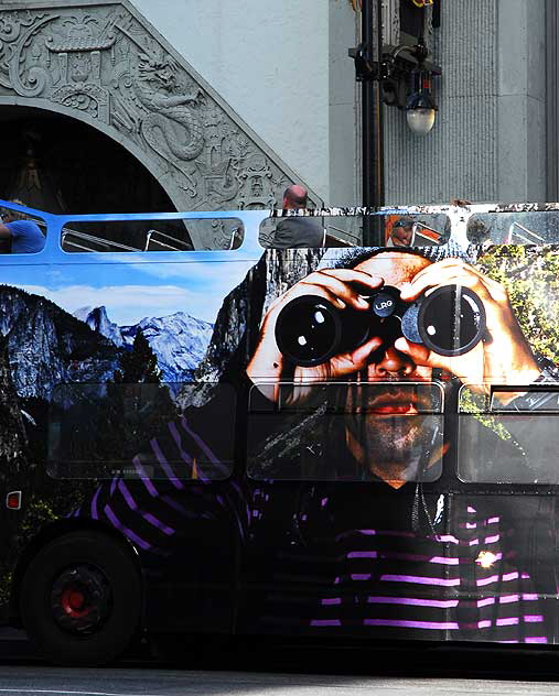 Hollywood Tour Bus at the Chinese Theater on Hollywood Boulevard