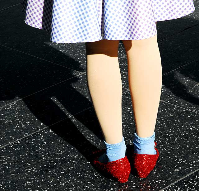 Ruby Slippers - Dorothy impersonator on Hollywood Boulevard