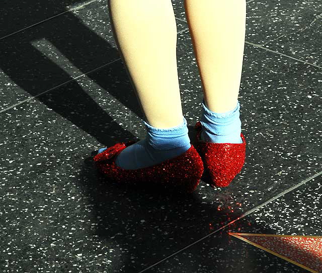 Ruby Slippers - Dorothy impersonator on Hollywood Boulevard