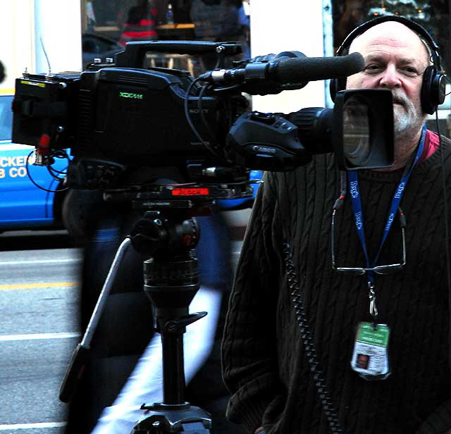 Cameraman on Hollywood Boulevard