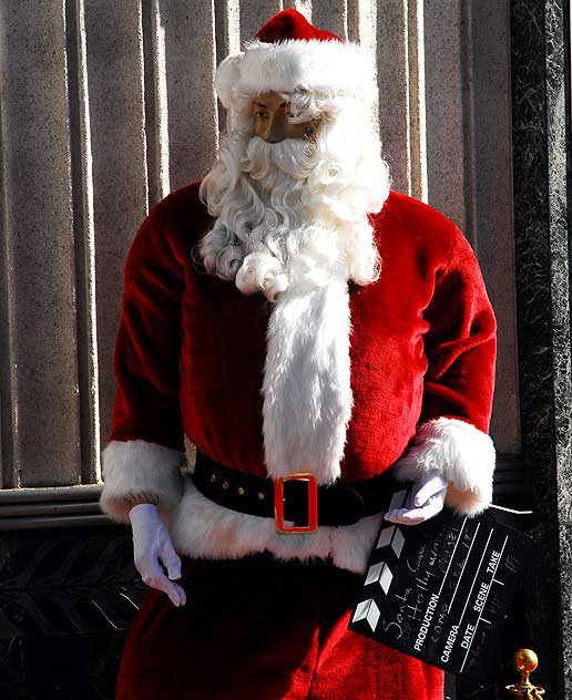 Santa display at the Hollywood Museum, Highland Avenue at Hollywood Boulevard