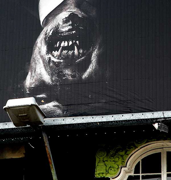 Upside-Down Fangs - movie poster on Melrose Avenue