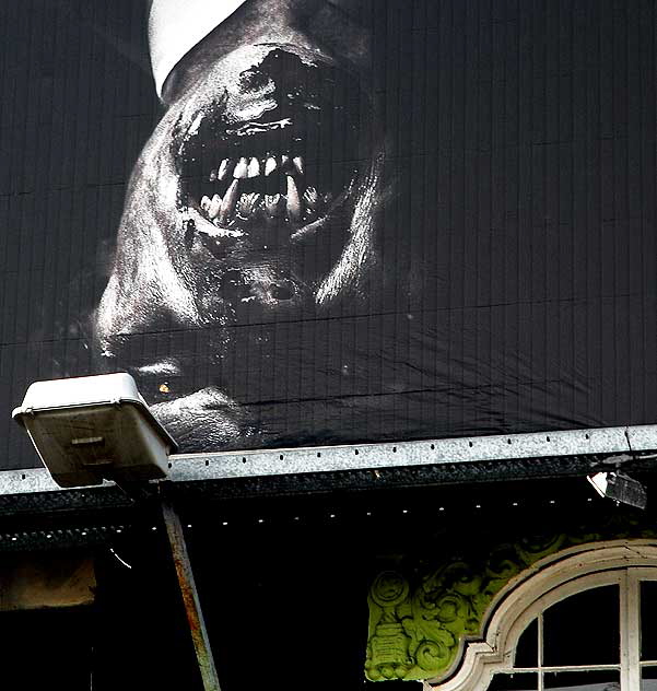 Upside-Down Fangs - movie poster on Melrose Avenue