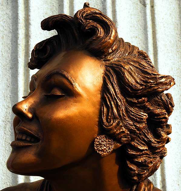 Bronze Marilyn Monroe statue at the Hollywood Museum on Highland Avenue at Hollywood Boulevard