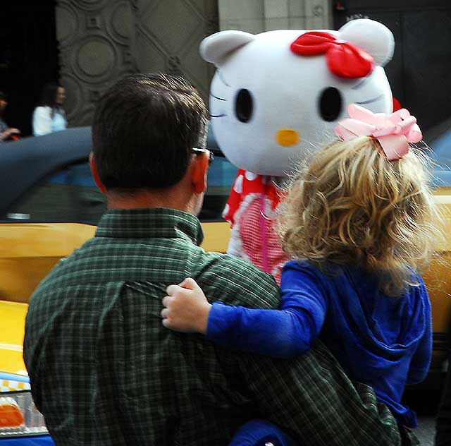 At the El Capitan on New Year's Eve afternoon - Hello Kitty and Tourists